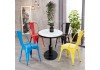 Image of Bộ bàn ghế cafe trà sữa ghế sắt 125