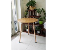 Bàn ăn Eames tròn màu gỗ BLM23