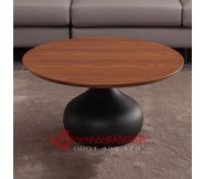 Bàn sofa, bàn tab decor sofa mặt gỗ MDF phủ veneer nâu BM10