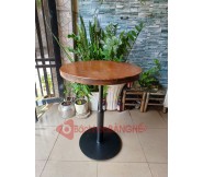 Bàn tròn cafe chân sắt decor BS53