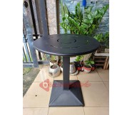 Bàn tròn cafe decor mặt tôn BS93