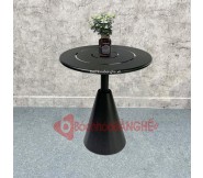 Bàn tròn cafe decor mặt tôn chân nón BSK46