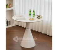 Bàn tròn cafe decor tiếp khách mặt gỗ MDF BM03