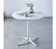 Bàn tròn cafe decor tiếp khách mặt gỗ MDF BM05