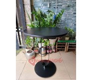 Bàn tròn decor mặt thép BS87