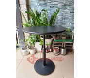 Bàn tròn decor mặt thép BS88