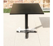 Bàn vuông cafe thép carbon sân vườn ngoài trời BSV27