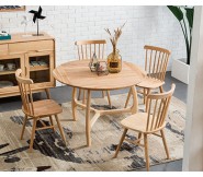 Bộ bàn ăn tròn cabin giá rẻ BA03NTT