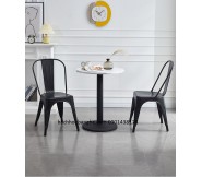 Bộ bàn ghế cafe decor ghế sắt bàn tròn 197