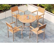 Bộ bàn ghế cafe nhà hàng sân vườn sân thượng ban công nhôm đúc 209