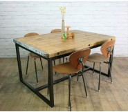 Bộ bàn ghế gỗ vintage BA14NTT