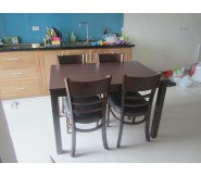 Bộ bàn ghế phòng ăn Cabin 4 ghế BA02