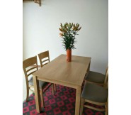 Bộ bàn ghế phòng ăn cabin 4 ghế BA07