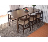 Bộ bàn ghế phòng ăn Vầng trăng 6 ghế BA16