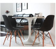 Bộ bàn ghế tiếp khách văn phòng, bàn ghế quán cafe màu đen SBG3200