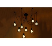 Đèn thả vintage nhện 8 bóng DT59/8