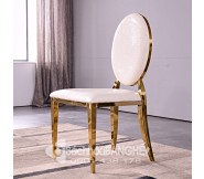 Ghế ăn tân cổ điển, ghế nhà hàng tiệc cưới mạ vàng sang trọng GLM161