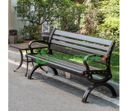 Ghế băng nhôm đúc sân vườn ngoài trời, ghế công viên GC02