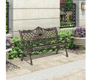 Ghế băng sân vườn nhôm đúc nghệ thuật GC03