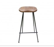 Ghế bar mặt gỗ ash chân sắt