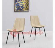 Ghế cafe, ghế ăn, ghế tiếp khách bọc vải giả da GN004