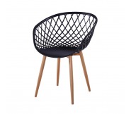 Ghế Nhựa Cafe Chân Gỗ GLM106