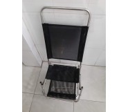 Ghế xếp cafe chân inox lưng cao