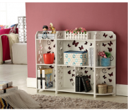 Kệ đa năng họa tiết cánh bướm màu trắng cao 80cm