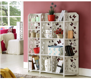 Kệ đa năng họa tiết cánh bướm màu trắng cao 120cm