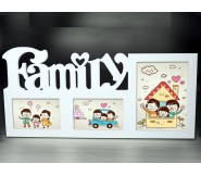 Khung ảnh Family màu trắng