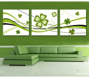 Set tranh treo tường cỏ may mắn