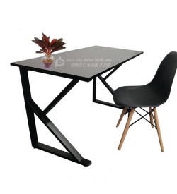 Bàn làm việc chữ K màu đen BX01