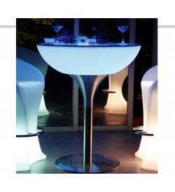 Bàn Nhựa Cafe Phát Sáng, Bàn Nhựa Led Quầy Bar BLM30