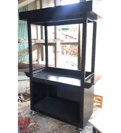 Xe gỗ bán thức ăn nhanh 01