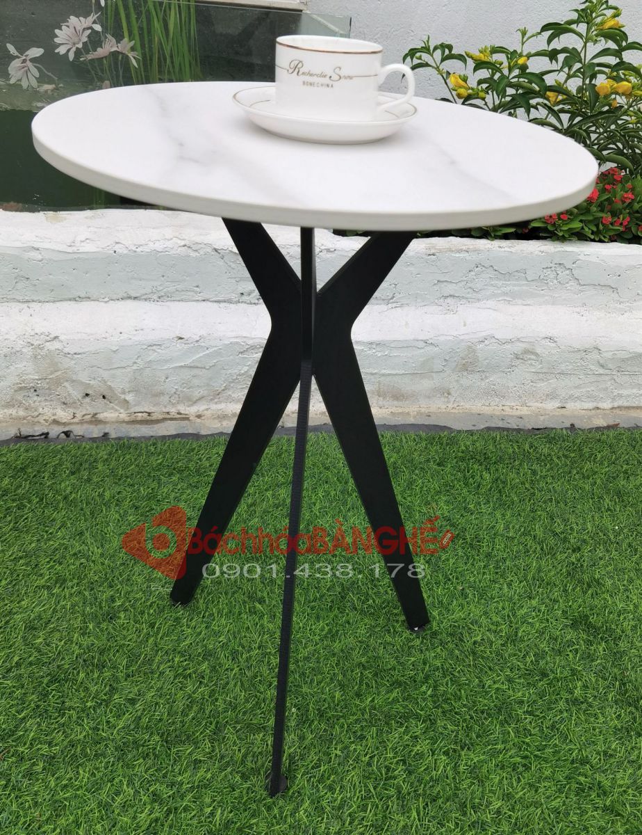 Bàn decor, bàn tab decor sofa mặt đá BM18
