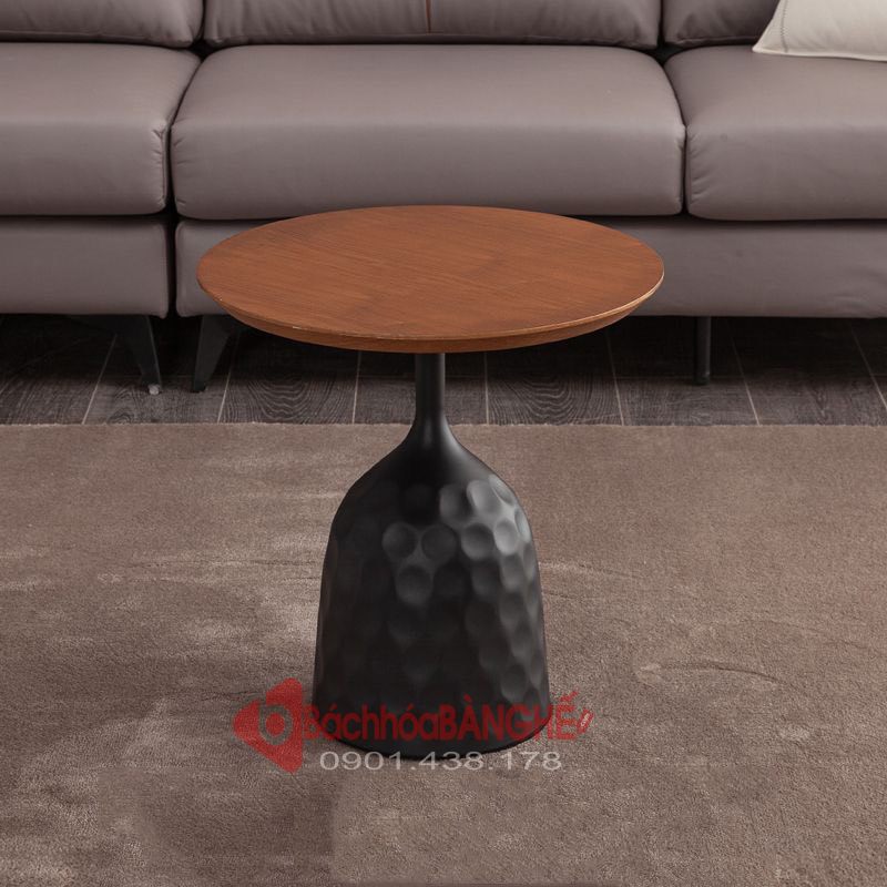 Bàn sofa, bàn tab decor sofa mặt gỗ MDF phủ veneer nâu BM09