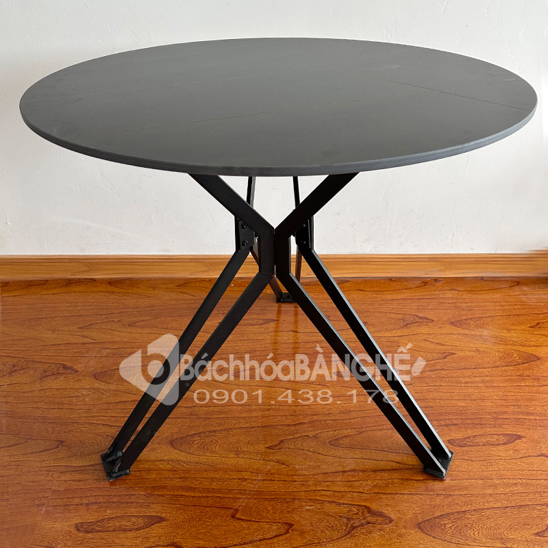 Bàn tròn cafe decor tiếp khách mặt đá BM07