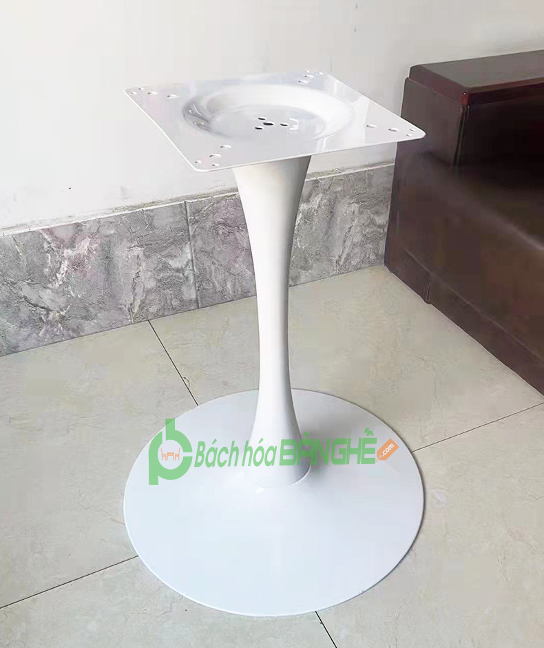 Chân bàn Tulip màu trắng đen CLM7