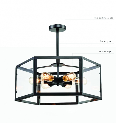 Đèn thả khối vintage DT35