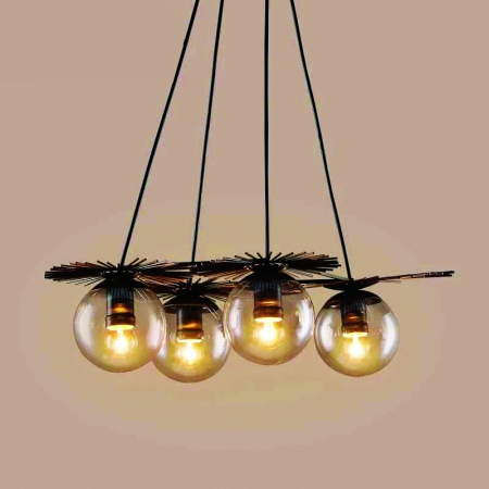 Đèn thả trần nghệ thuật 4 bóng tròn vintage DT51/4