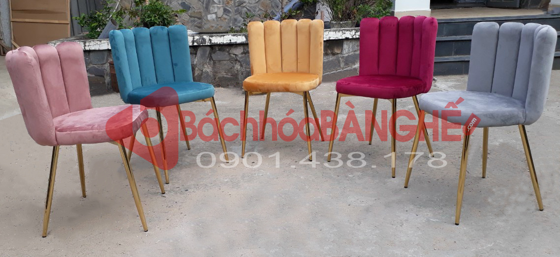Ghế cafe, ghế nhung decor GM08