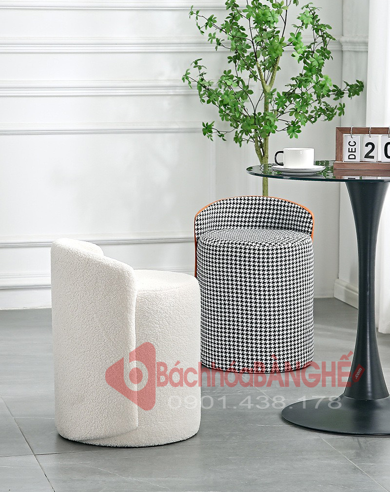Ghế đôn trang điểm, ghế đôn decor GM07