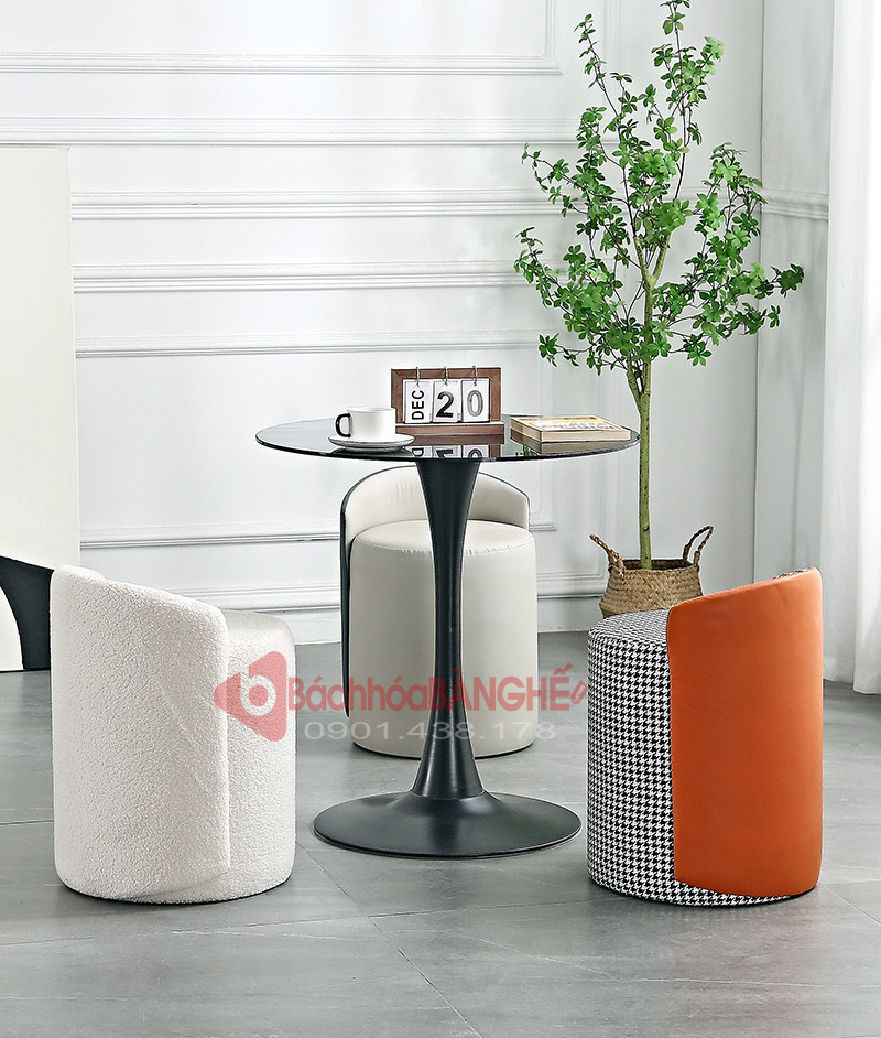 Bộ bàn ghế đôn decor cafe tiếp khách 225