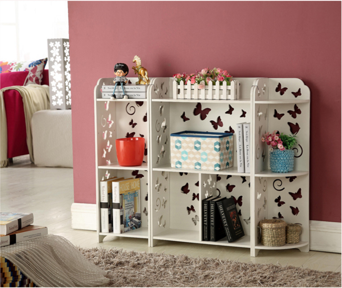 Kệ đa năng họa tiết cánh bướm trắng cao 80cm