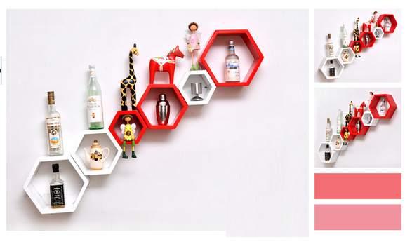Set 3 cái Kệ gỗ tổ ong