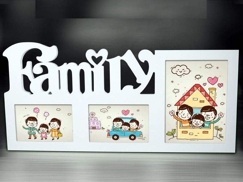 Khung ảnh Family màu trắng